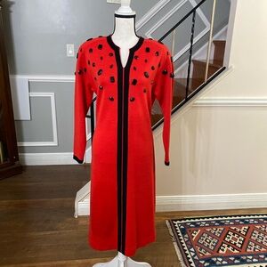 Arthur Kohler By Tricoville of London red dress